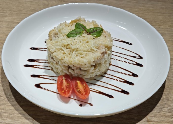 Ризотто с курицей и грибами