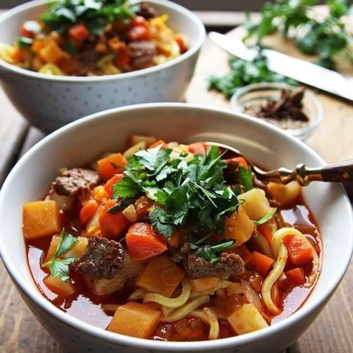 Лагман с говядиной