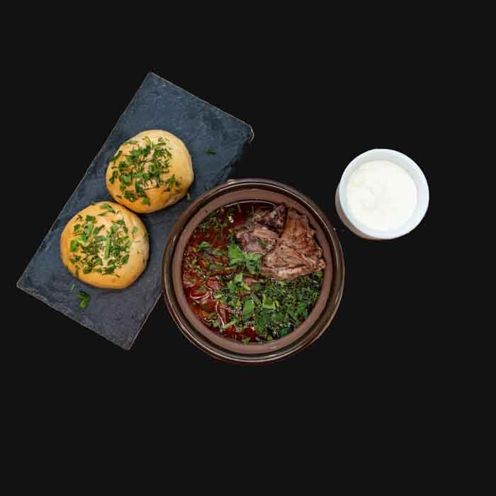 Борщ "Кубанский" с телятиной