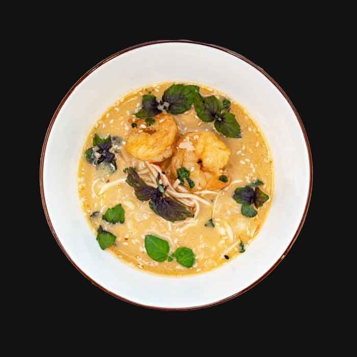 Тайский суп с рисом