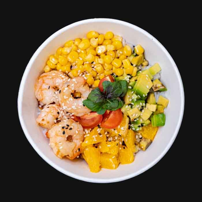 Боул с креветками