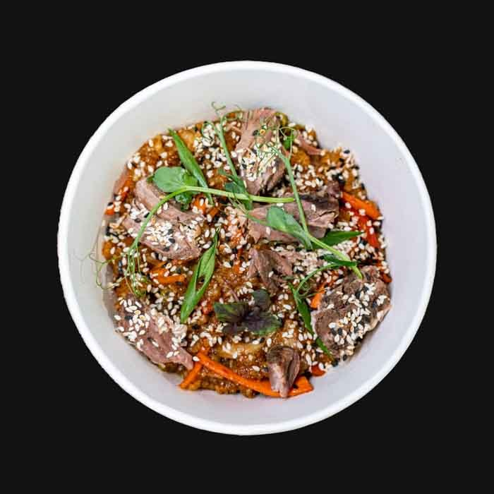 Тяхан с курицей